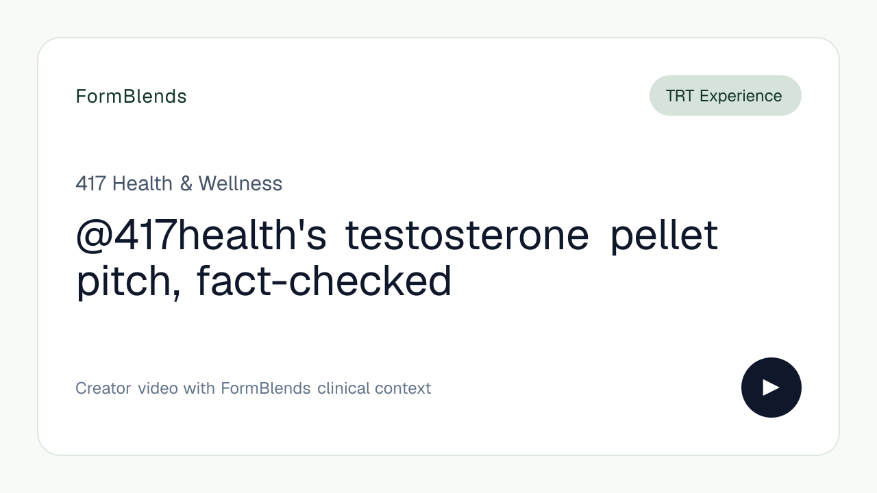 @417health's testosterone pellet pitch, fact-checked