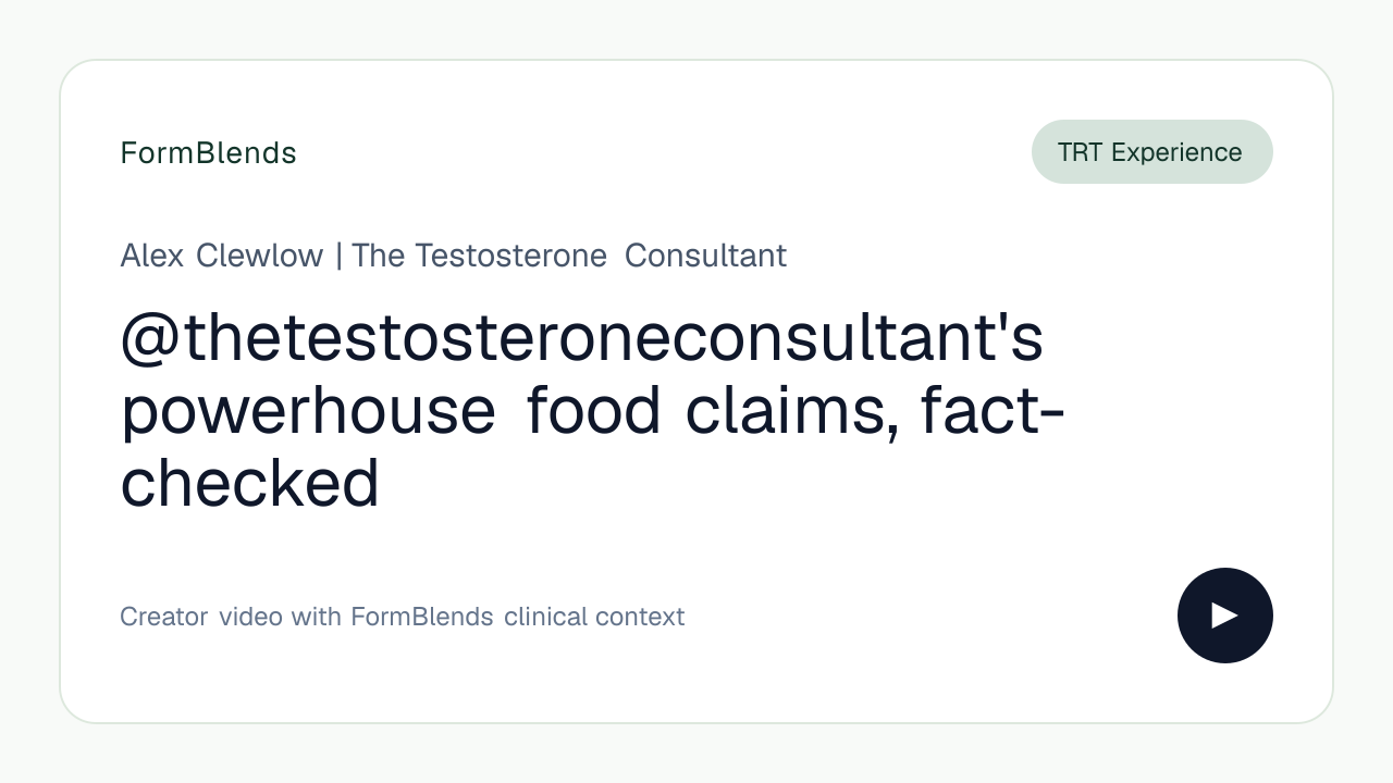 @thetestosteroneconsultant's powerhouse food claims, fact-checked