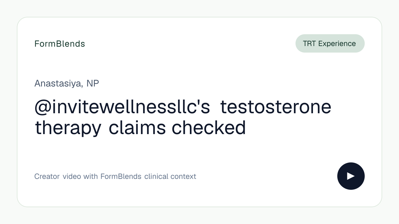 @invitewellnessllc's testosterone therapy claims checked
