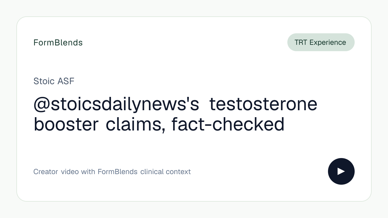 @stoicsdailynews's testosterone booster claims, fact-checked