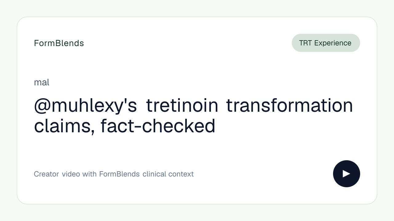 @muhlexy's tretinoin transformation claims, fact-checked