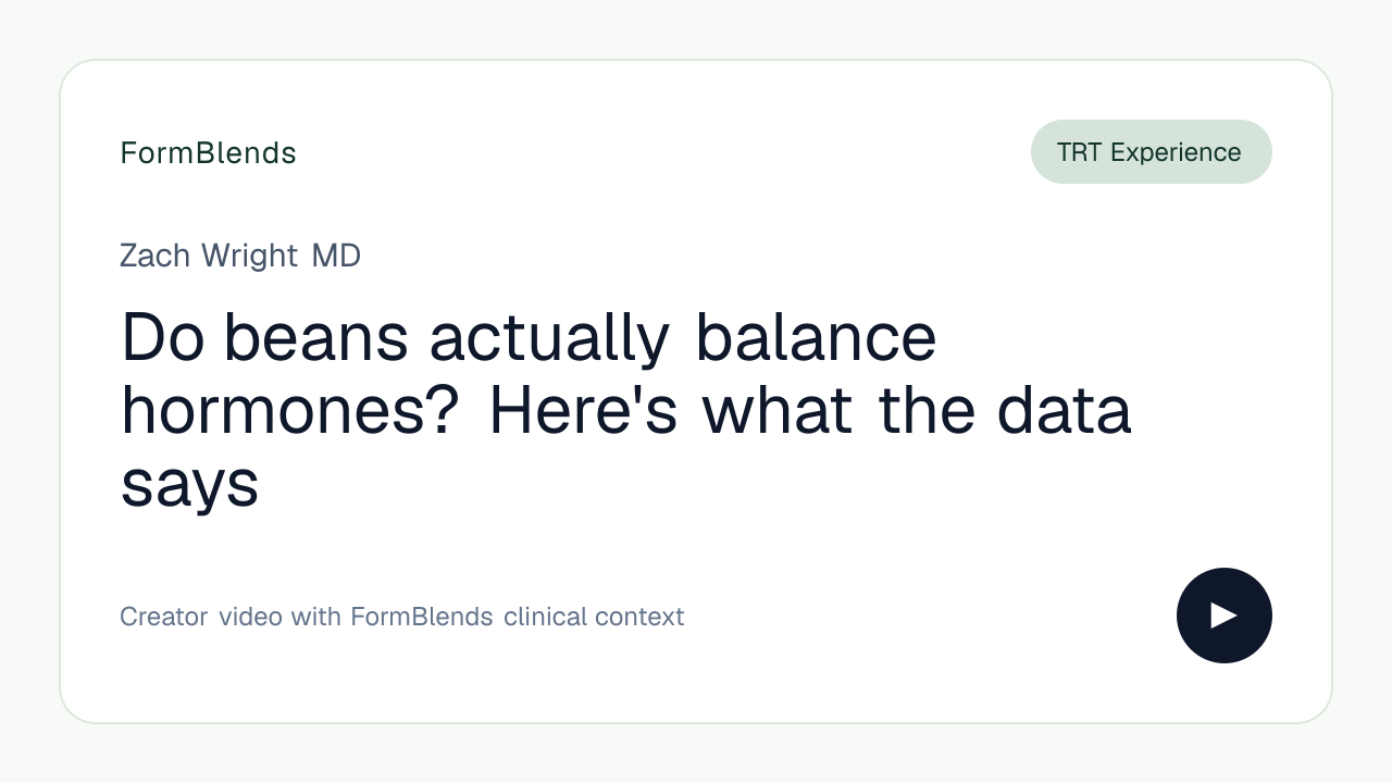 Do beans actually balance hormones? Here's what the data says