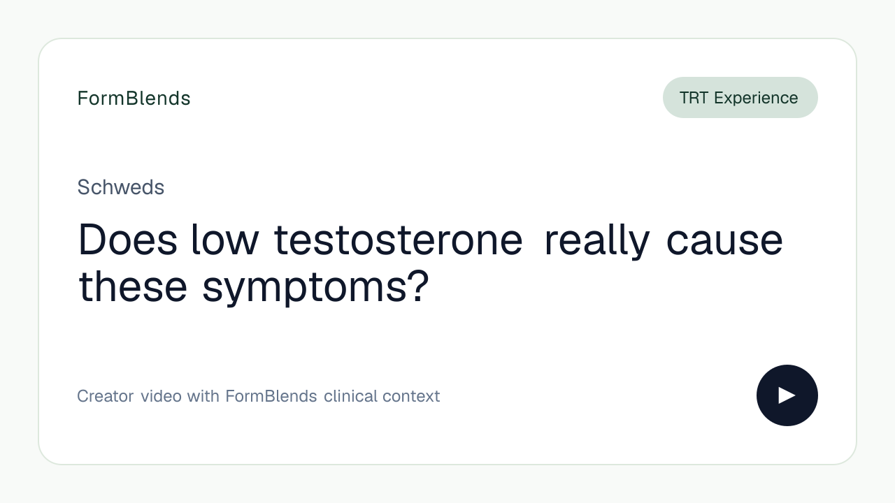 Does low testosterone really cause these symptoms?