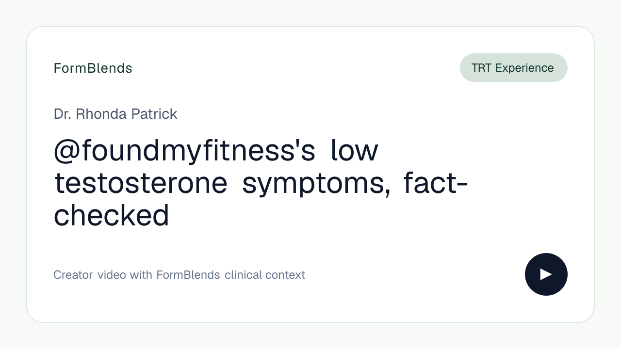 @foundmyfitness's low testosterone symptoms, fact-checked