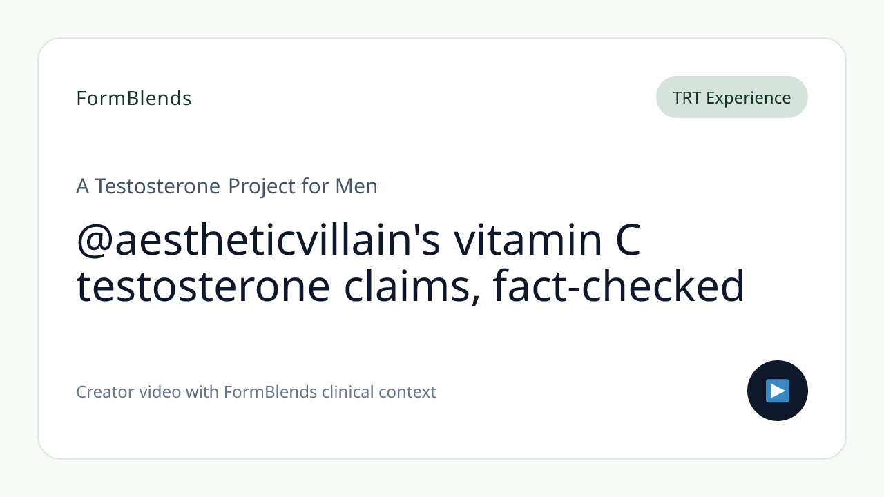 @aestheticvillain's vitamin C testosterone claims, fact-checked