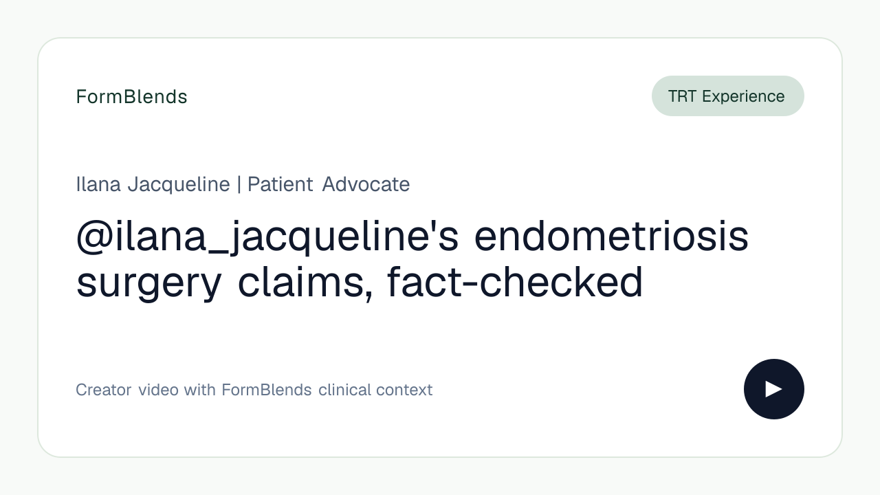 @ilana_jacqueline's endometriosis surgery claims, fact-checked