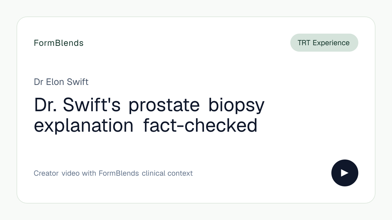 Dr. Swift's prostate biopsy explanation fact-checked