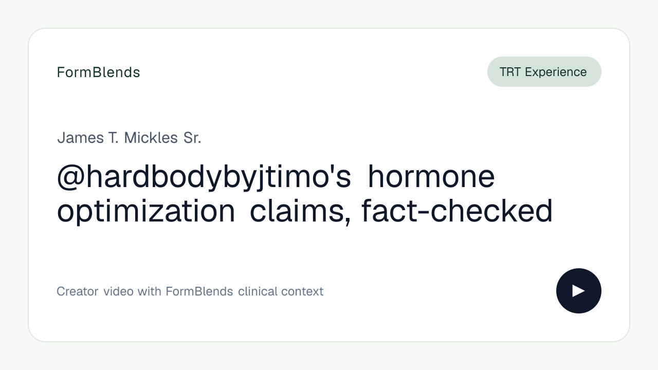 @hardbodybyjtimo's hormone optimization claims, fact-checked