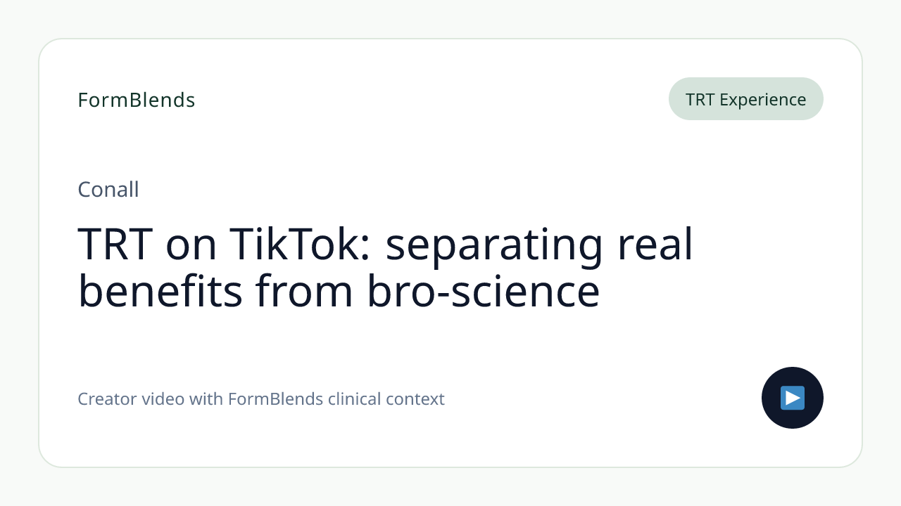 TRT on TikTok: separating real benefits from bro-science