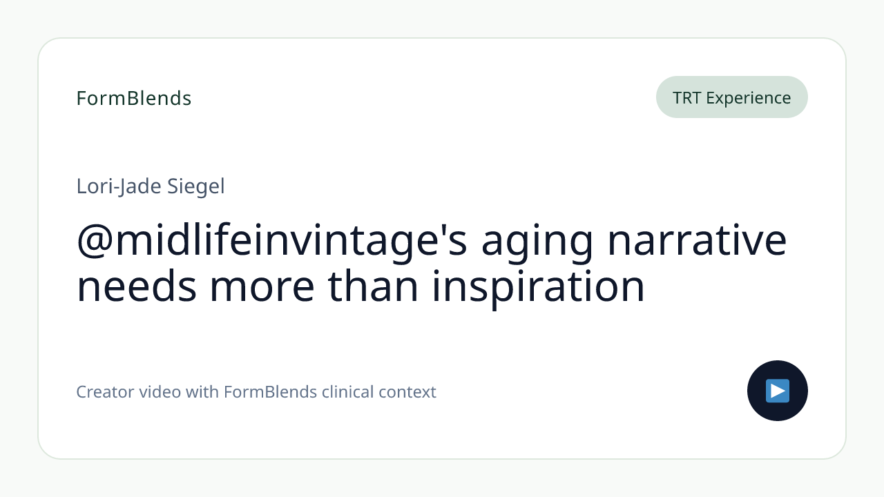 @midlifeinvintage's aging narrative needs more than inspiration