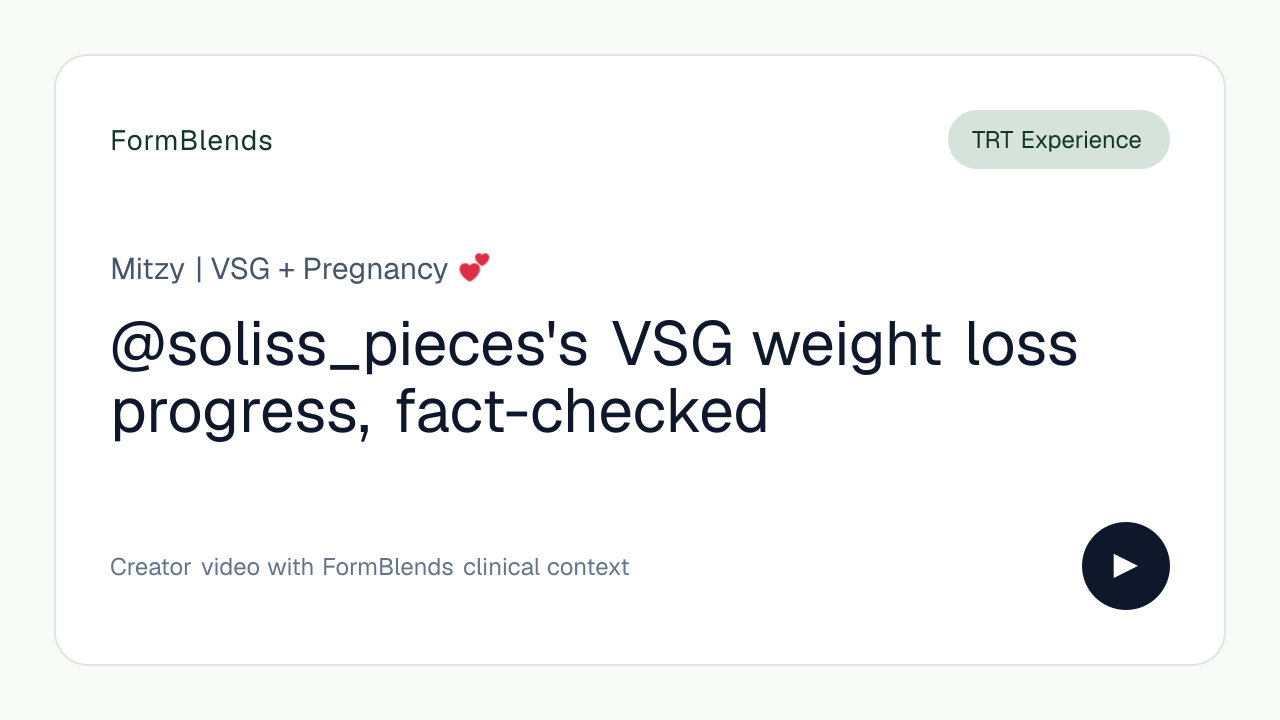 @soliss_pieces's VSG weight loss progress, fact-checked
