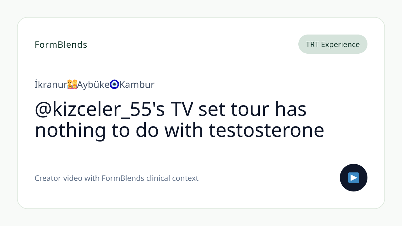 @kizceler_55's TV set tour has nothing to do with testosterone