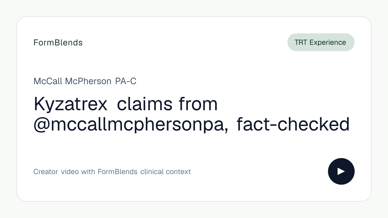 Kyzatrex claims from @mccallmcphersonpa, fact-checked