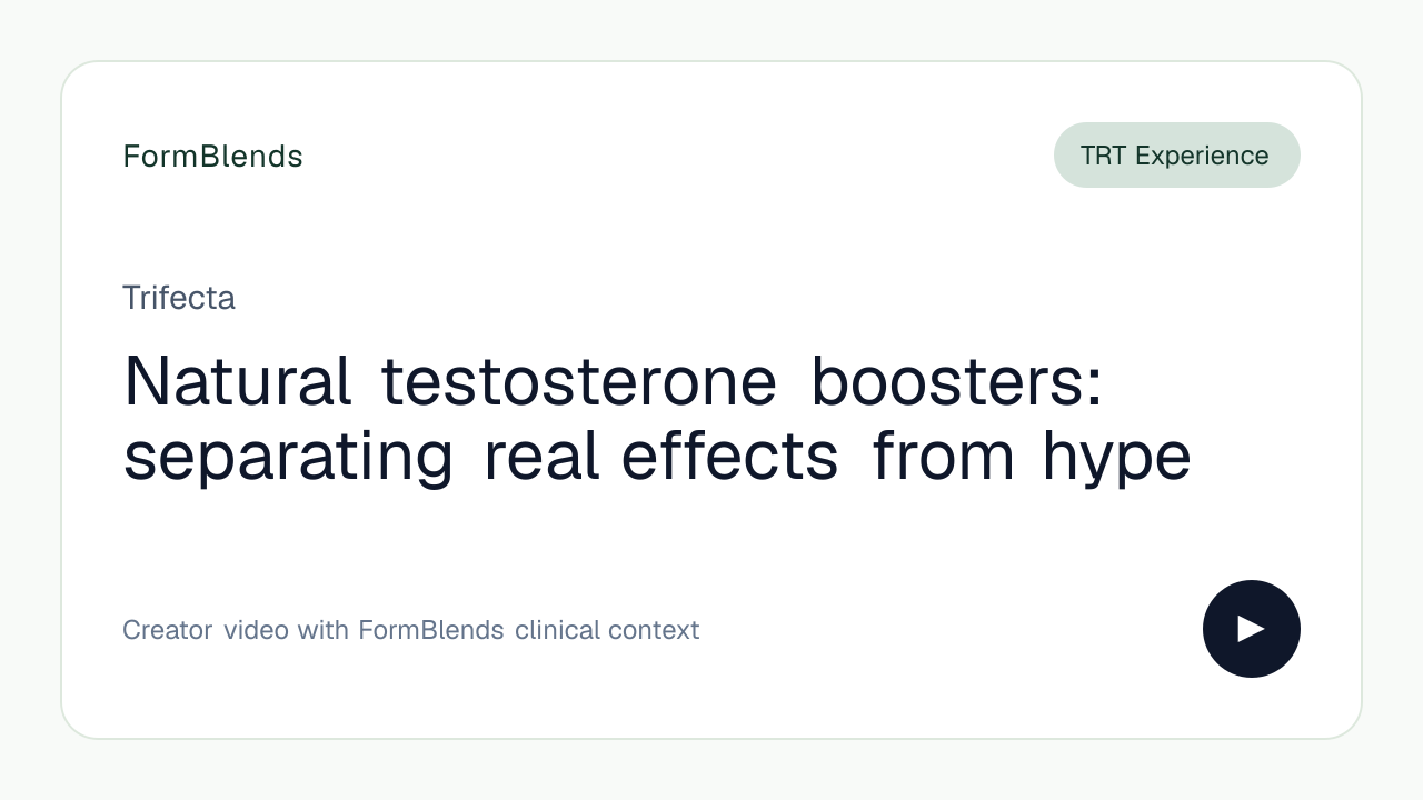 Natural testosterone boosters: separating real effects from hype