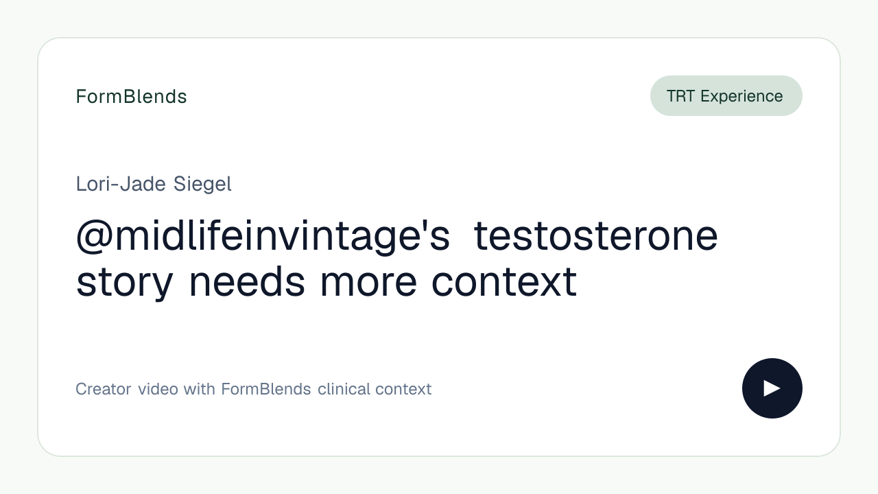 @midlifeinvintage's testosterone story needs more context