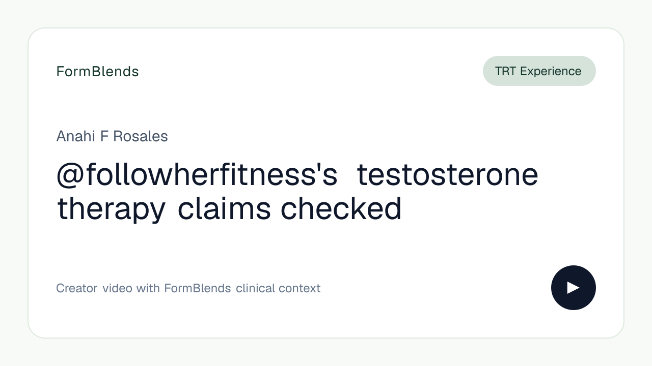 @followherfitness's testosterone therapy claims checked