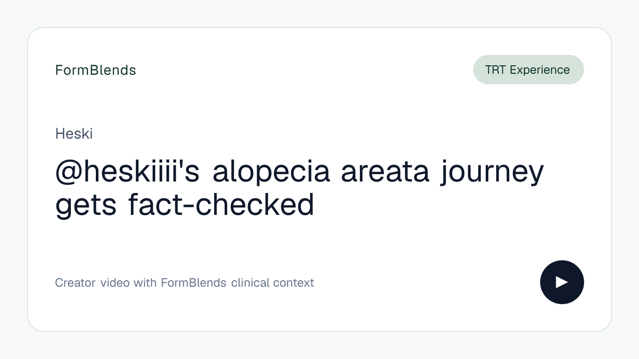 @heskiiii's alopecia areata journey gets fact-checked