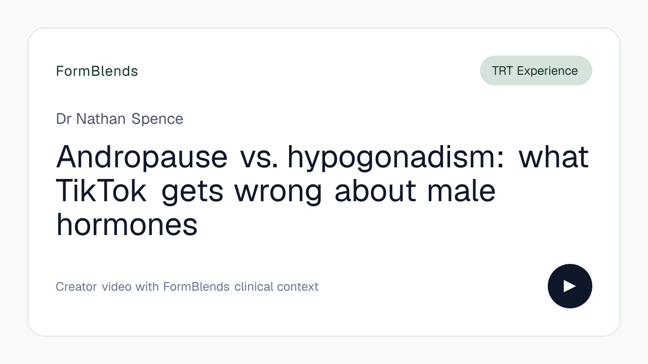Andropause vs. hypogonadism: what TikTok gets wrong about male hormones