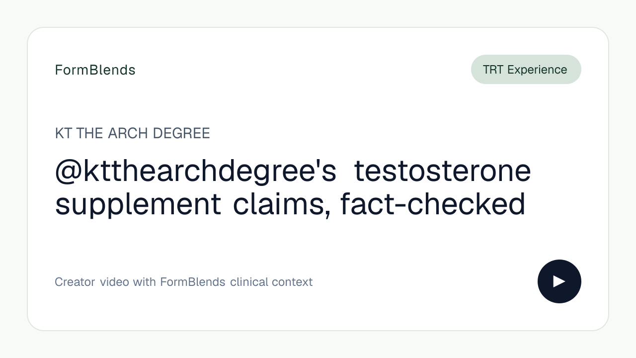 @ktthearchdegree's testosterone supplement claims, fact-checked