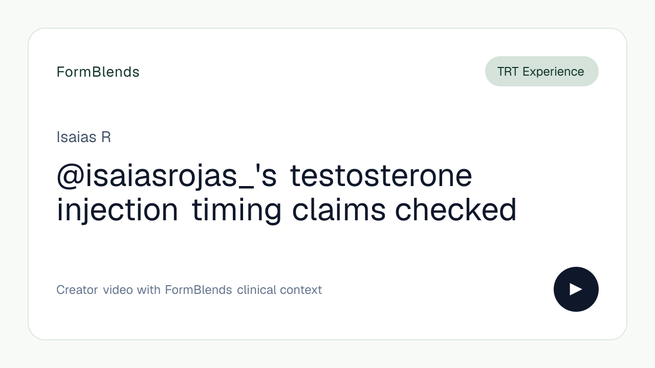 @isaiasrojas_'s testosterone injection timing claims checked