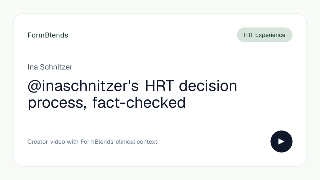 @inaschnitzer's HRT decision process, fact-checked