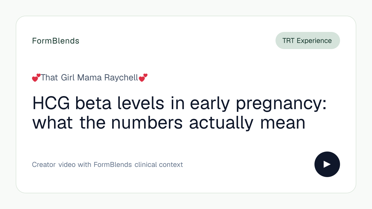 HCG beta levels in early pregnancy: what the numbers actually mean