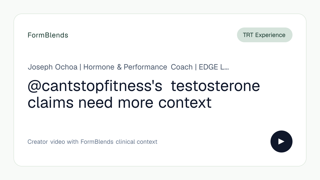@cantstopfitness's testosterone claims need more context