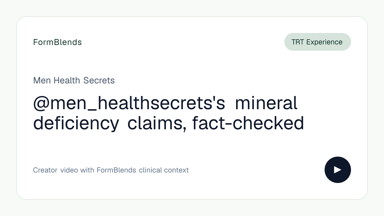 @men_healthsecrets's mineral deficiency claims, fact-checked