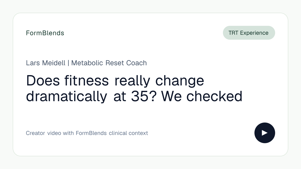 Does fitness really change dramatically at 35? We checked