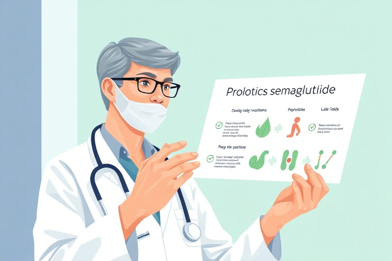 Illustration for Can You Take Probiotics with Semaglutide?