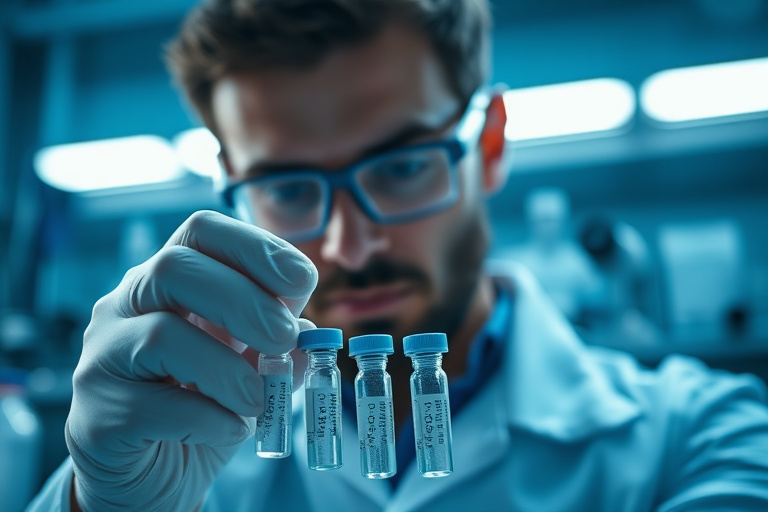 Ilustración para Protocolos de Investigación de Dosificación de Thymosin Alpha-1