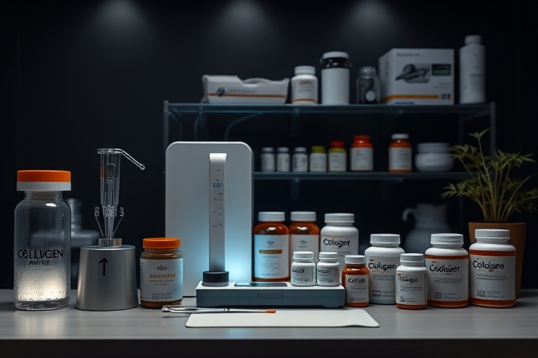 Illustration for Collagen Peptides Skin Elasticity Weight Loss