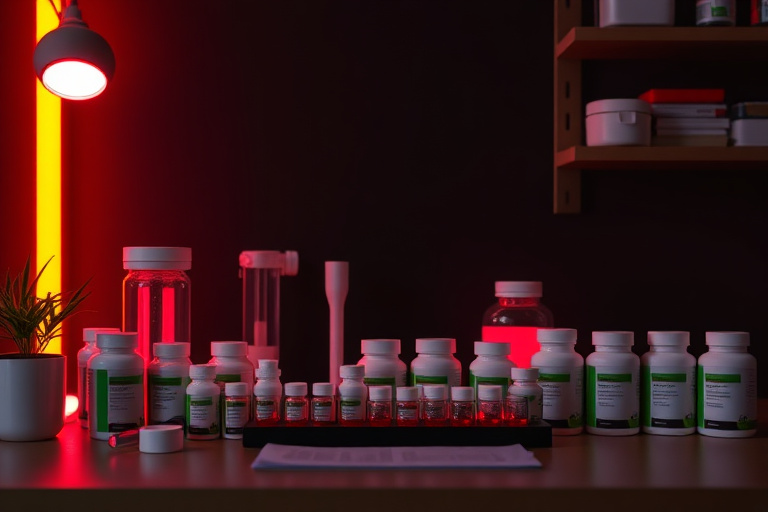 Illustration for Red Light Therapy Peptide Wound Healing