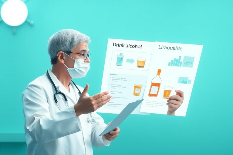 Ilustración para ¿Puedo Beber Alcohol con liraglutide?