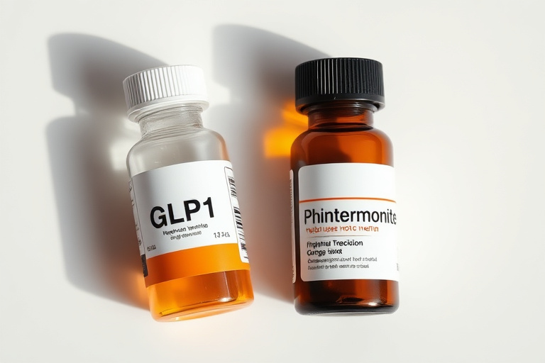 Illustration for Glp-1 vs Phentermine Traditional Medication