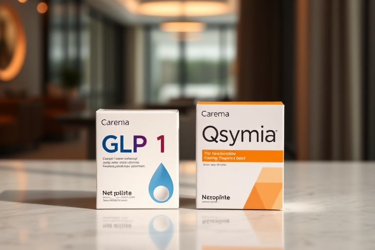 Ilustración para Guía de Comparación GLP-1 vs Qsymia