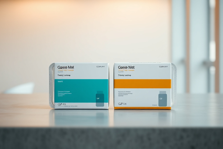 Ilustración para Medicamentos Compuestos vs de Marca GLP-1