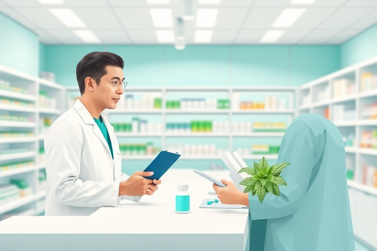 Ilustración para Alivio de Náuseas con Ozempic y Té de Menta