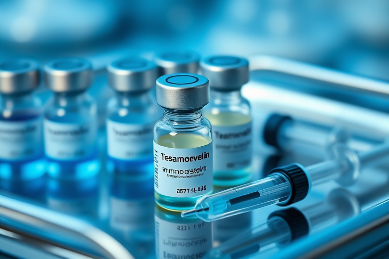 Illustration for Tesamorelin for Immune System Support