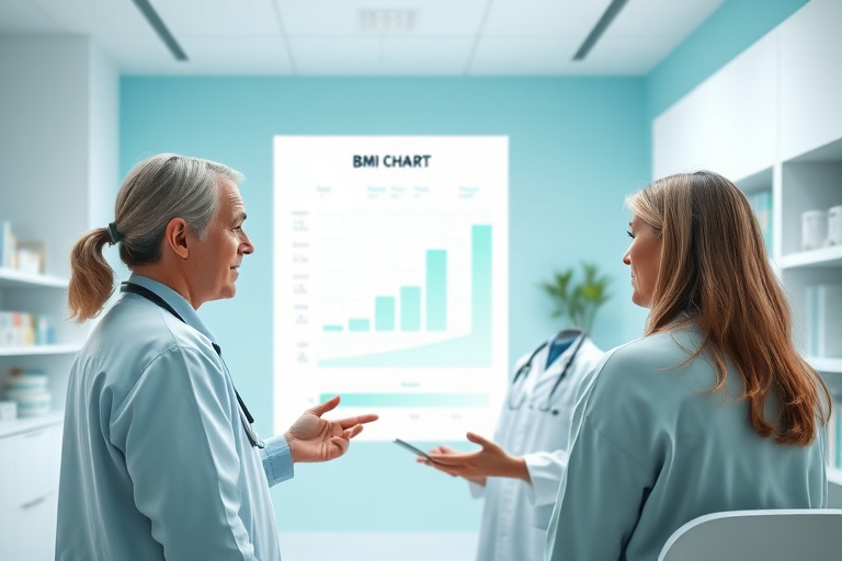 Ilustración para Tabla de BMI y lo que Significa para la Elegibilidad de Medicamentos