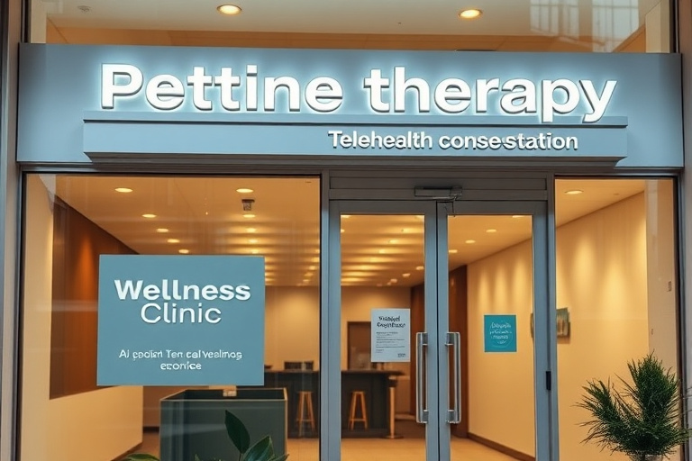 Ilustración para Consulta de Teleterapia con Péptidos en Mesa, Arizona