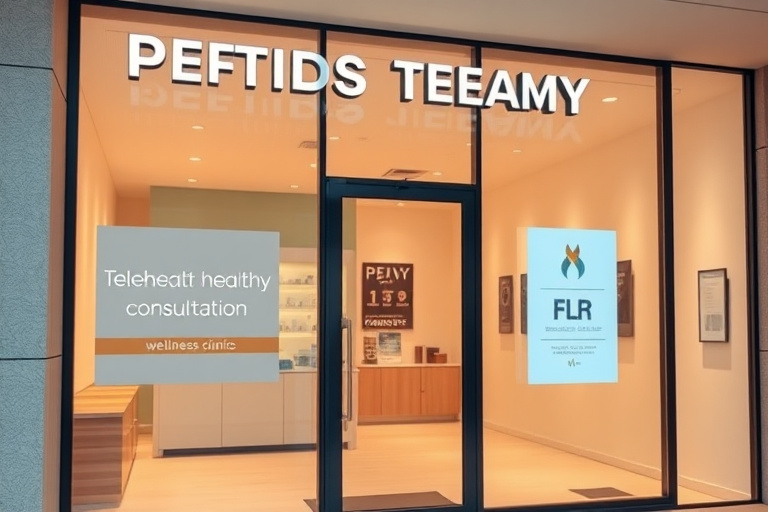Ilustración para Consulta de Teleterapia con Péptidos en Bloomington, Minnesota