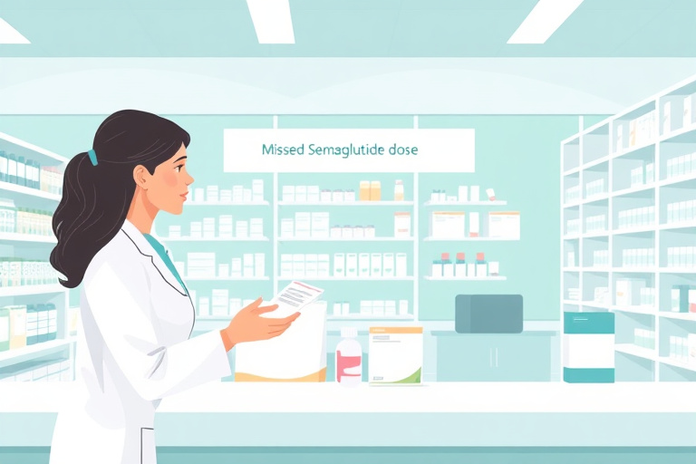 Ilustración para Dosis Perdida de Semaglutide