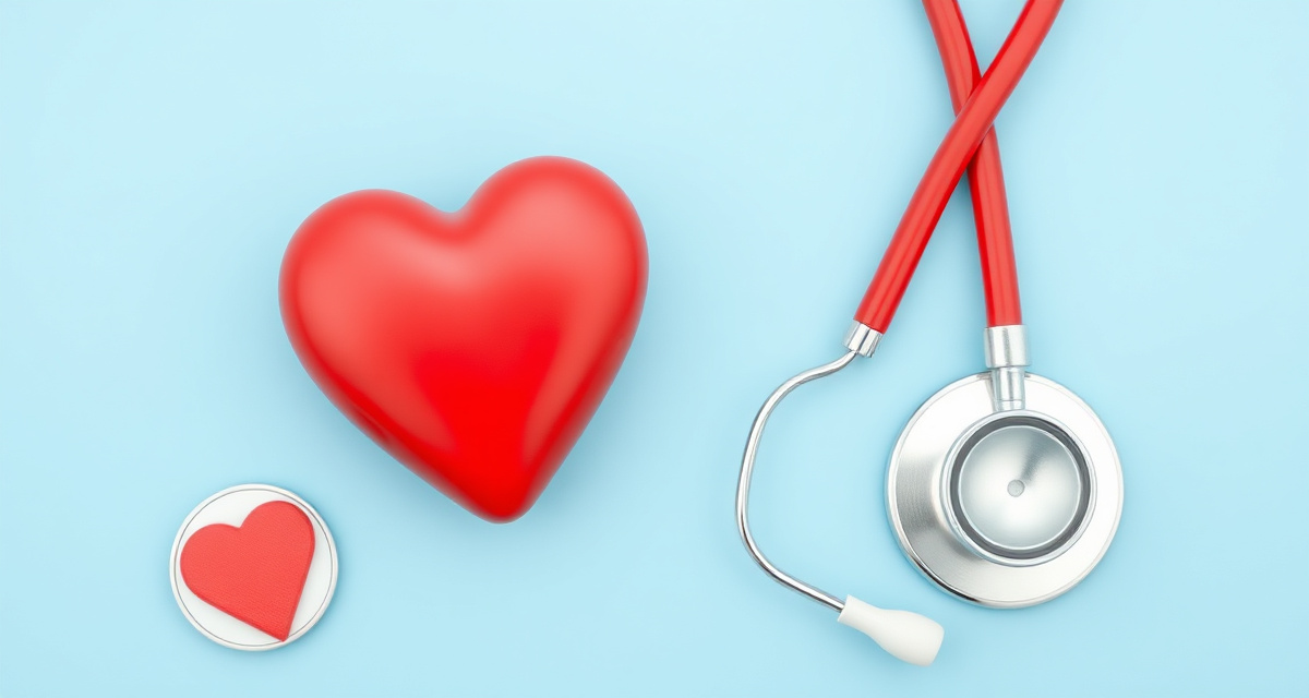 Heart with stethoscope representing GLP-1 cardiovascular health benefits and SELECT trial