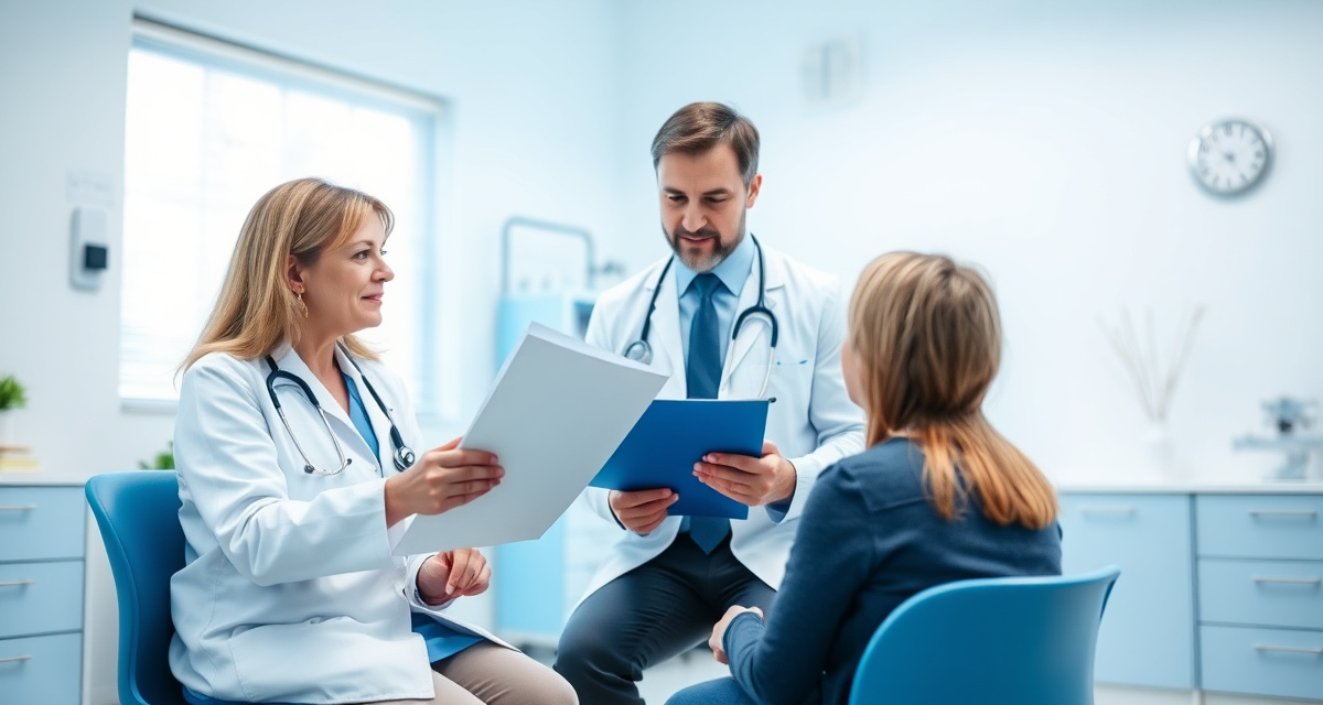 Doctor discussing GLP-1 side effects and treatment plan with patient