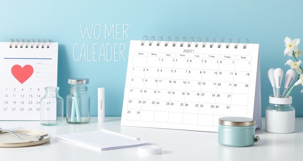 Women's health tracking calendar for semaglutide menstrual changes guide