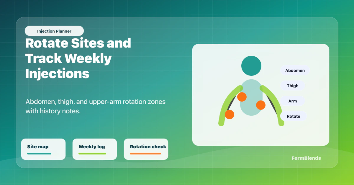 Injection Site Rotation Planner | FormBlends