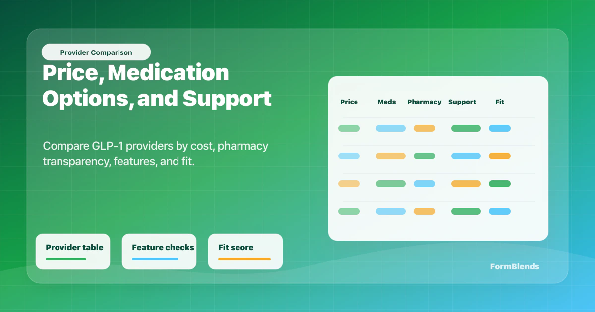 glp 1 provider comparison GLP-1 Provider Comparison Tool