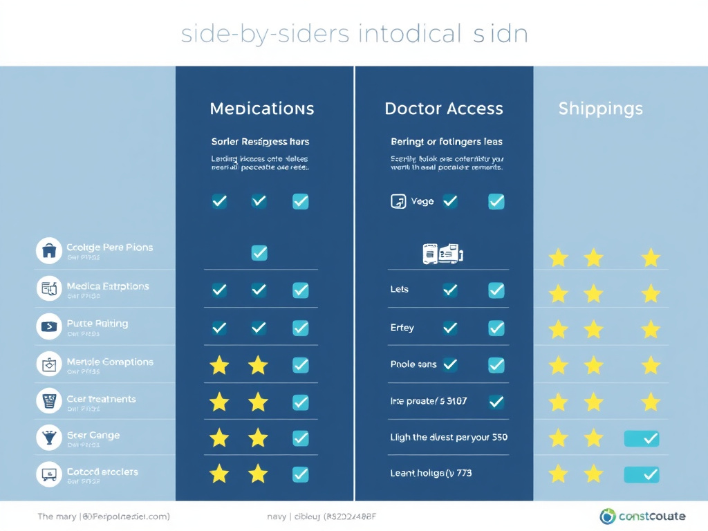 Comparison chart - Alpha Medical Vs Lifemd