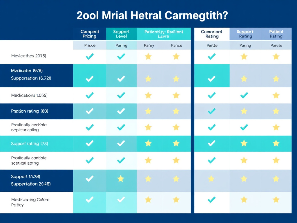 Comparison chart - Henry Meds Vs Eden Vs Ivim